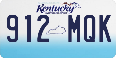 KY license plate 912MQK