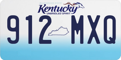 KY license plate 912MXQ