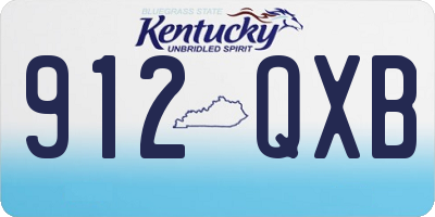 KY license plate 912QXB