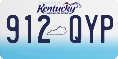 KY license plate 912QYP