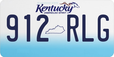 KY license plate 912RLG