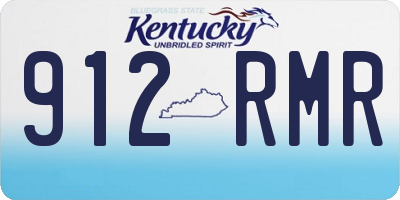 KY license plate 912RMR