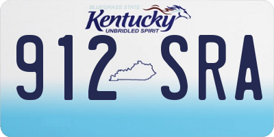 KY license plate 912SRA