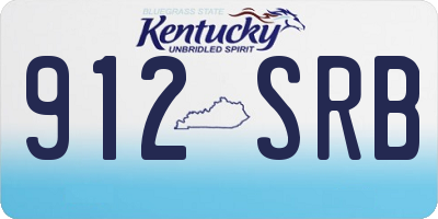 KY license plate 912SRB