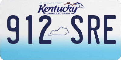 KY license plate 912SRE
