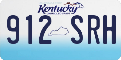 KY license plate 912SRH
