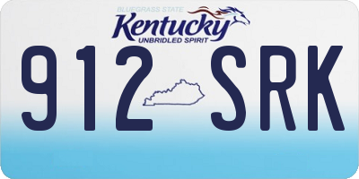 KY license plate 912SRK