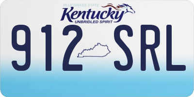 KY license plate 912SRL
