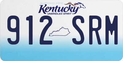 KY license plate 912SRM
