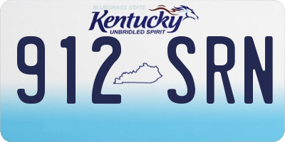 KY license plate 912SRN
