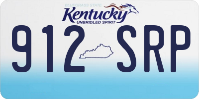 KY license plate 912SRP