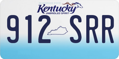 KY license plate 912SRR