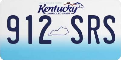 KY license plate 912SRS