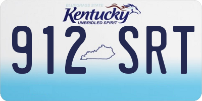 KY license plate 912SRT