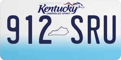 KY license plate 912SRU