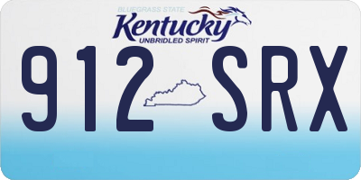 KY license plate 912SRX