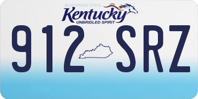 KY license plate 912SRZ
