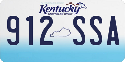 KY license plate 912SSA