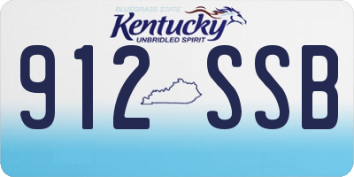 KY license plate 912SSB