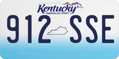 KY license plate 912SSE
