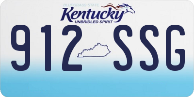 KY license plate 912SSG