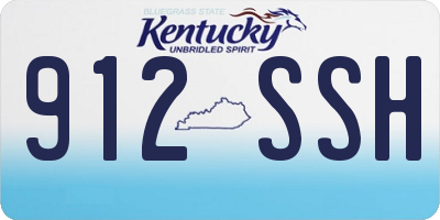 KY license plate 912SSH