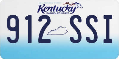 KY license plate 912SSI
