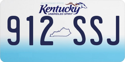 KY license plate 912SSJ