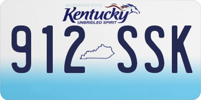 KY license plate 912SSK