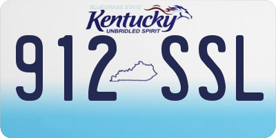 KY license plate 912SSL