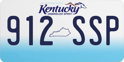 KY license plate 912SSP