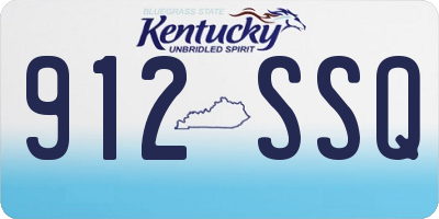 KY license plate 912SSQ
