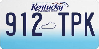 KY license plate 912TPK