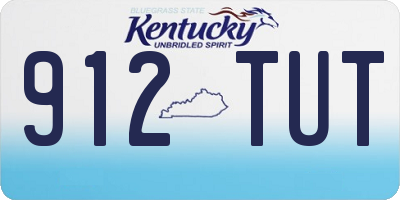 KY license plate 912TUT