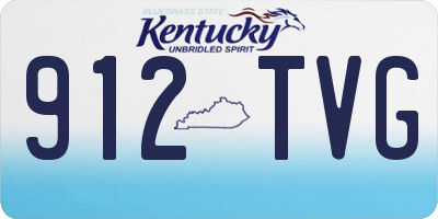 KY license plate 912TVG