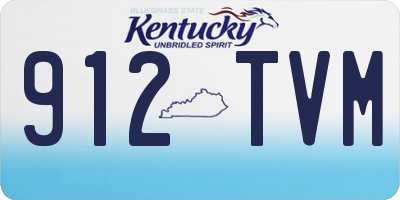 KY license plate 912TVM
