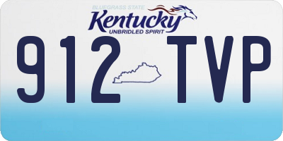 KY license plate 912TVP