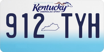 KY license plate 912TYH