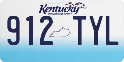 KY license plate 912TYL