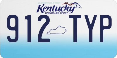 KY license plate 912TYP