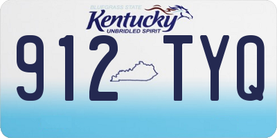 KY license plate 912TYQ