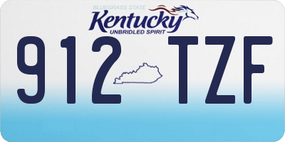 KY license plate 912TZF