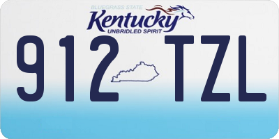 KY license plate 912TZL
