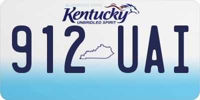 KY license plate 912UAI