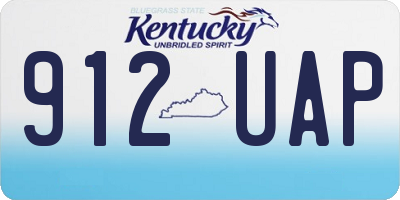 KY license plate 912UAP