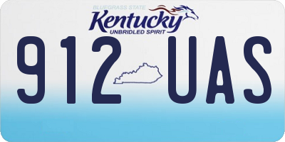 KY license plate 912UAS