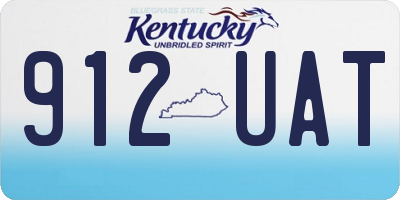 KY license plate 912UAT