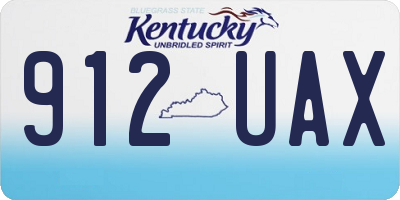 KY license plate 912UAX