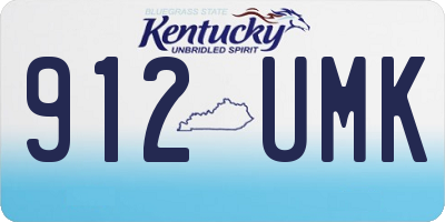 KY license plate 912UMK