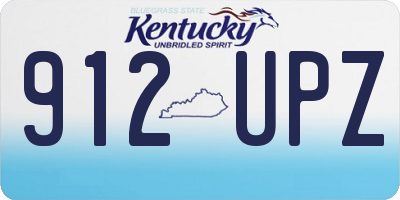 KY license plate 912UPZ